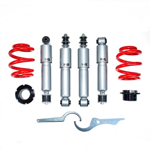 Schroefset VW T4 Transporter inclusief Syncro/ Multivan/ Caravelle/ Bus T4 incl. Syncro 91-03, torsiestangen/ veer