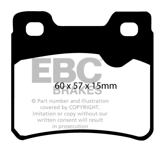 EBC Brakes OPEL Vectra A 2.0 16v 88-95 Remblokken achterzijde
