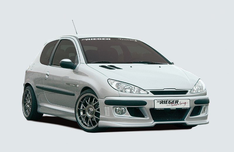 Voorbumper met air intakes Peugeot 206 Rieger