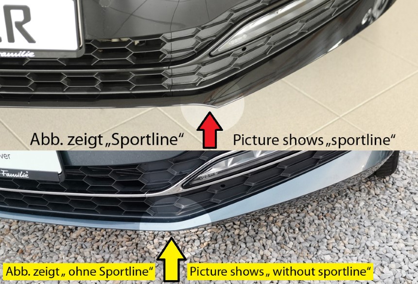 Spoilerzwaard Skoda Superb III (3T/3V) sportline Rieger
