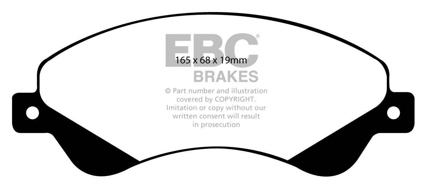 EBC Brakes FORD BEDRIJFSWAGEN Transit 260 2006-.. Remblokken voo