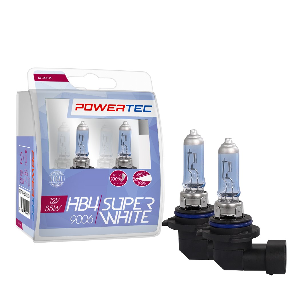 HB4 lampen SuperWhite 12V DUO Mtech Powertec