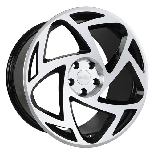 RADI8 S5 8.5/10.0x19 5x120 35 Gloss black machine face 72,56 Bre