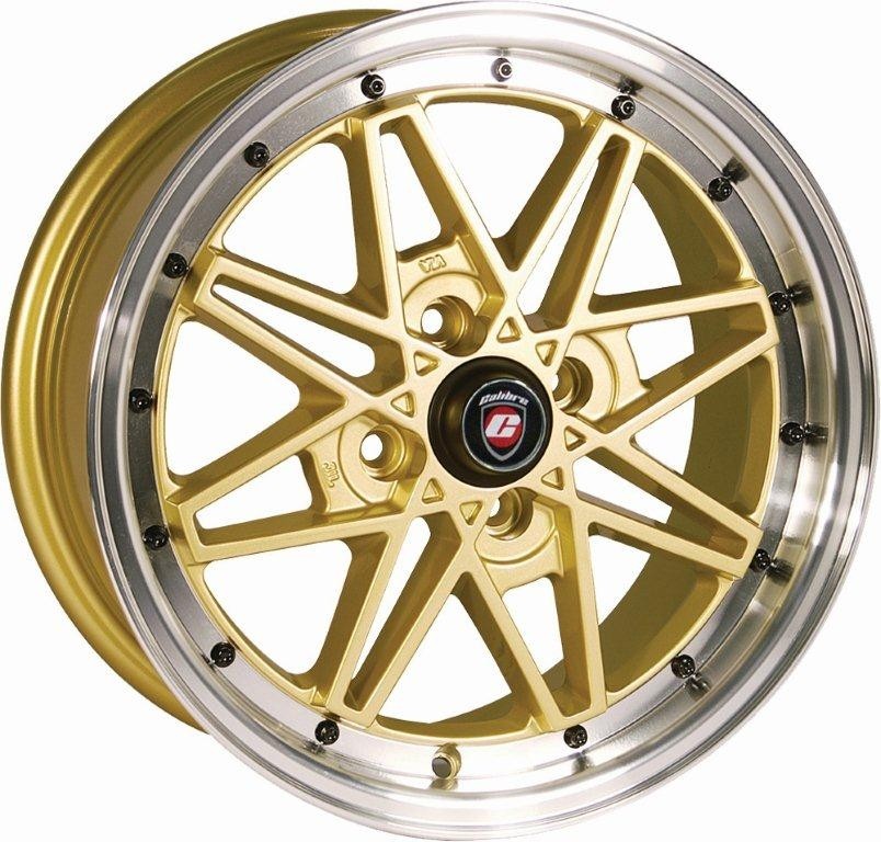 Velgen Caliber Eclipse 7x16 4x100 Gold/Polished lip
