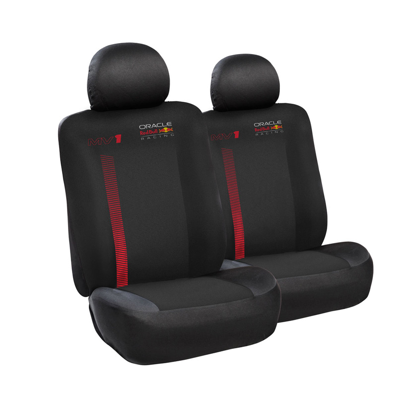 Red Bull Oracle Universal seat cover set MV1 - 6-piece set - Black/Red -  Side-Airbags