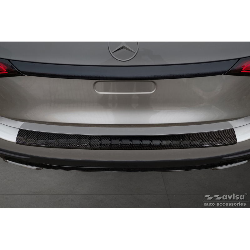 Echt 3D Carbon Achterbumperprotector  Mercedes GLC II (X254) 2022- 'Ribs