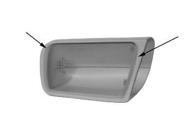 spiegelkapje, links Mercedes E klasse, W210, 1995-1999