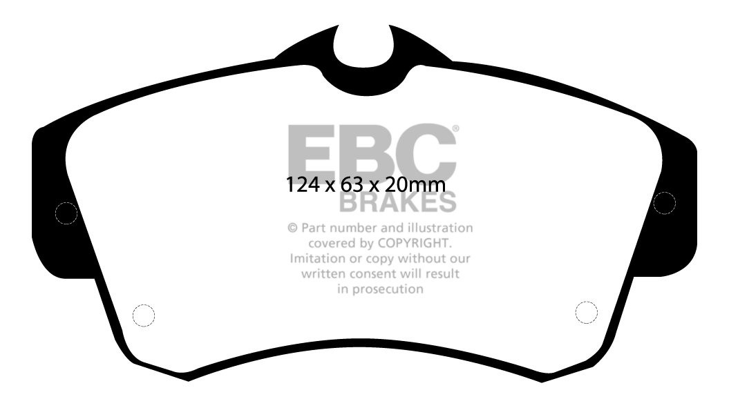 EBC Brakes CHRYSLER (USA) PT Cruiser 2.4 2005-.. Remblokken voor