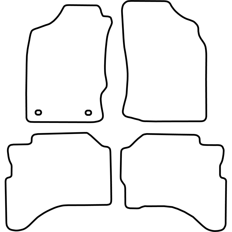 Set velour car mats  Mitsubishi L200 2010-2015