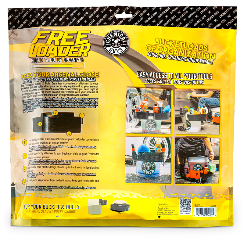 Chemical Guys Freeloader Bucket & Dolly Organizer - Black