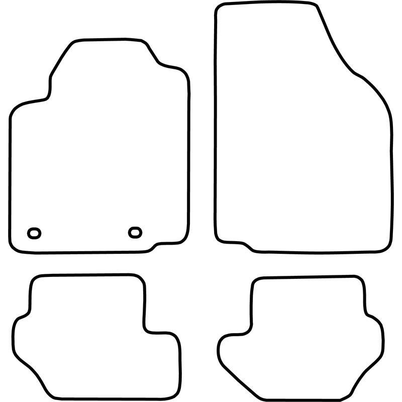 Automatten Velours  Ford Fiesta 1995-2002