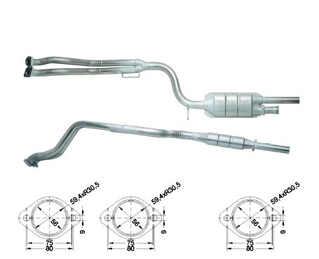 Mercedes E220 2199 cc 110 Kw / 150 cv W124 / T124 Magnaflow CAT