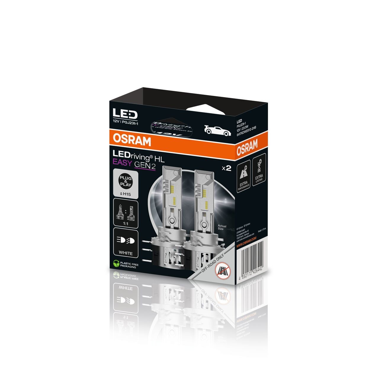 Osram Cool Blue Intense NextGen Halogen bulb - H15 - 12V/55-15W - single piece