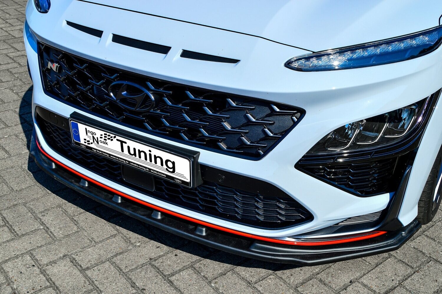 Voorspoilerlip voor Hyundai Kona N + N-Line 2020-