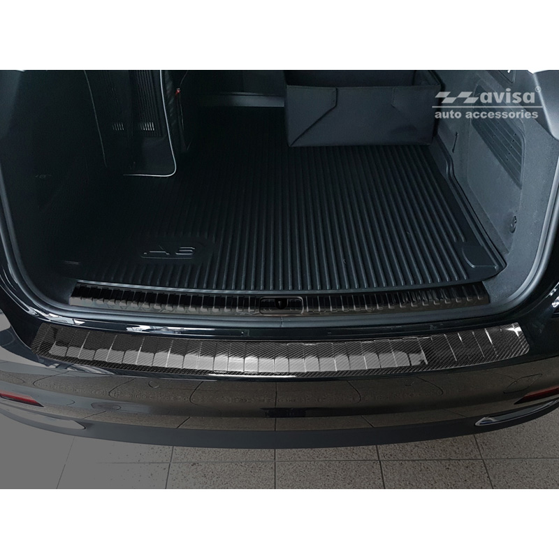 Real 3D Carbon Rear bumper protector  Audi A6 (C8) Avant 2018-2023 & Facelift 2023- incl. S-Line & Allroad