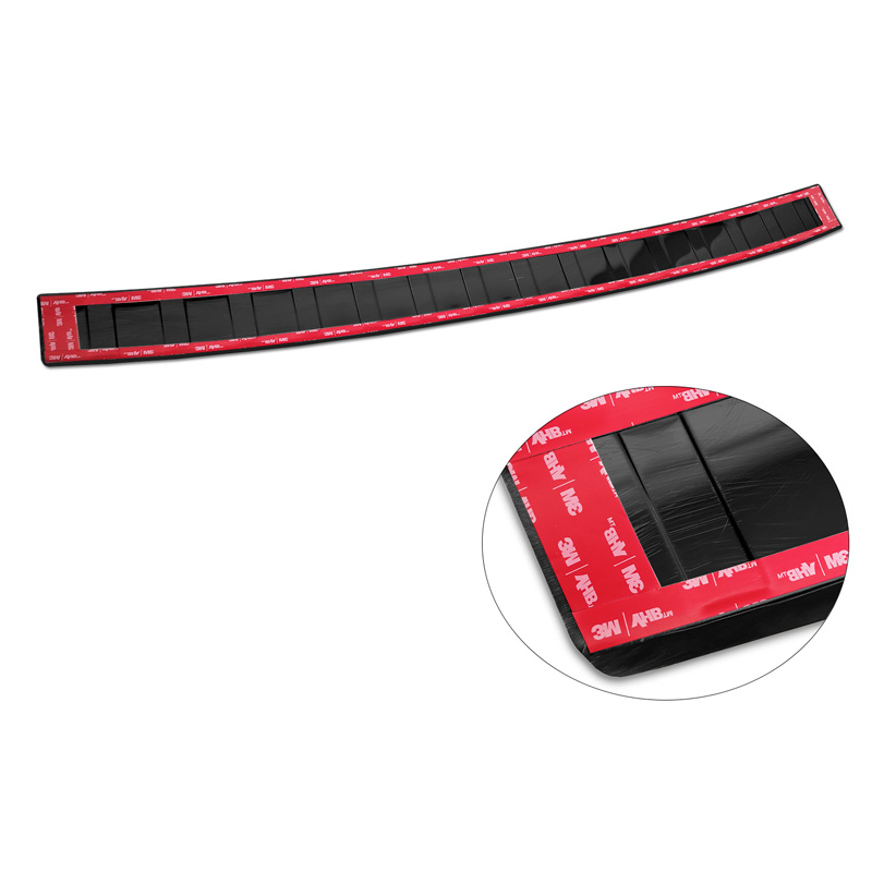 Black Mirror Stainless Steel Rear bumper protector  BMW 2-Series U06 Active Tourer M-Package 2021- 'Ribs'