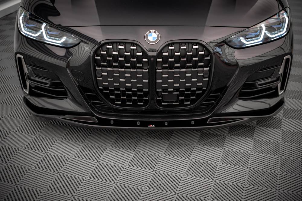 Voorspoiler V.1 BMW 4-Serie G22 M-Pakket Maxton Glans Zwart