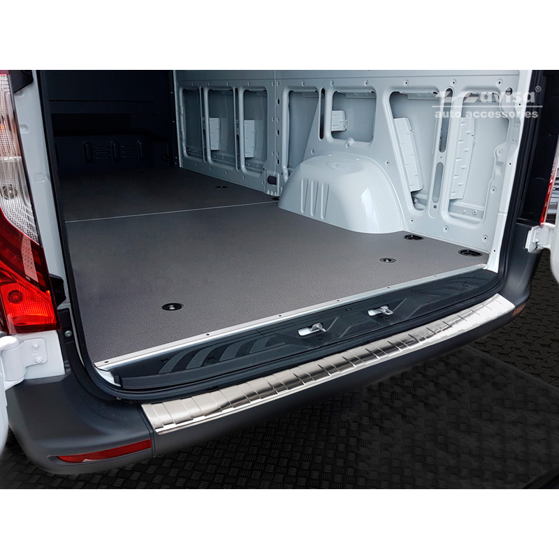 Stainless Steel Rear bumper protector  Mercedes Sprinter III 2018- 'Ribs'