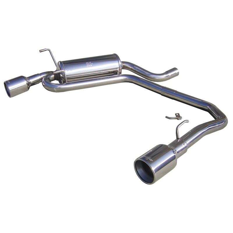 100% Inox Double Sport Exhaust  Peugeot 406 1.8 (110HP) 1997- Left/Right 102mm
