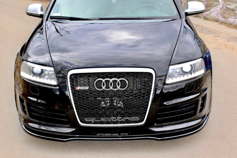 Voorspoiler Audi RS6 C6 Glanzend Zwart