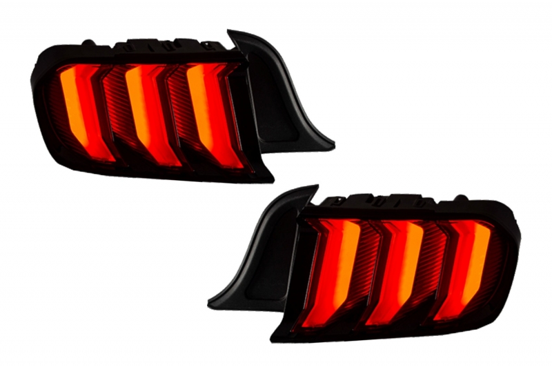 Achterlichten Ford Mustang VI S550 15-22 Dynamic Rood/Zwart
