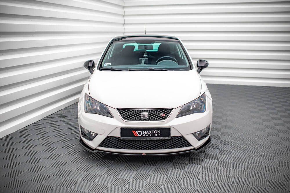Voorspoiler V.1 Seat Ibiza FR SC FL Maxton Glans Zwart