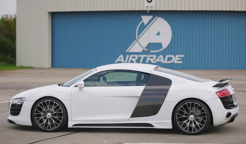 Zijskirts Audi R8 Rieger Carbon Fiber