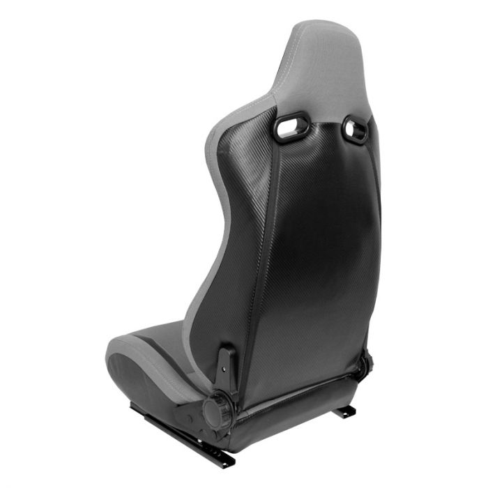 Sport seat 'MS' - Black/Grey - Dual-side reclinable back-rest - incl. slides