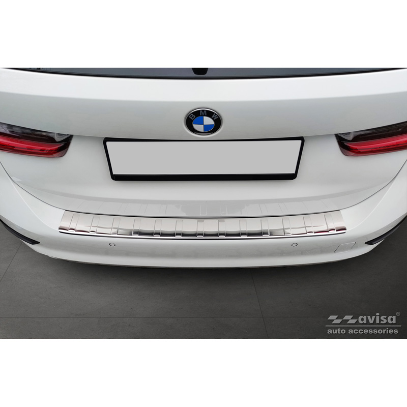 Stainless Steel Rear bumper protector  BMW 3-Series G21 Touring 2019-2022 'Ribs'