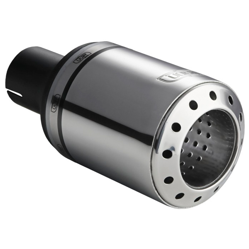 Ulter Sport Exhaust finisher - Round Ø100mm Bullet - Length 120mm - Installation ->50mm - Inox