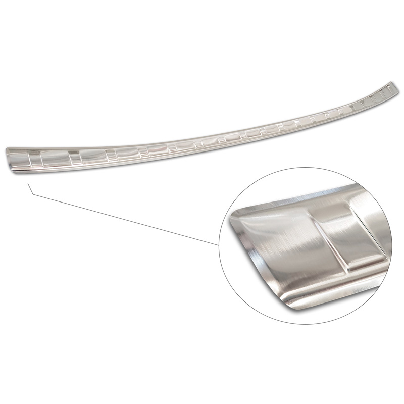 Stainless Steel Rear bumper protector  Nissan Qashqai III 2021- 'Ribs'