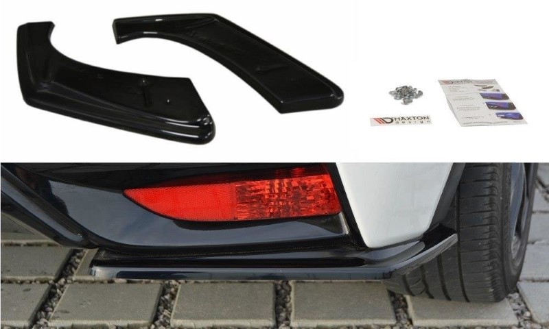 Achterzij Spoilers Honda Civic Mk9 Facelift Glanzend Zwart