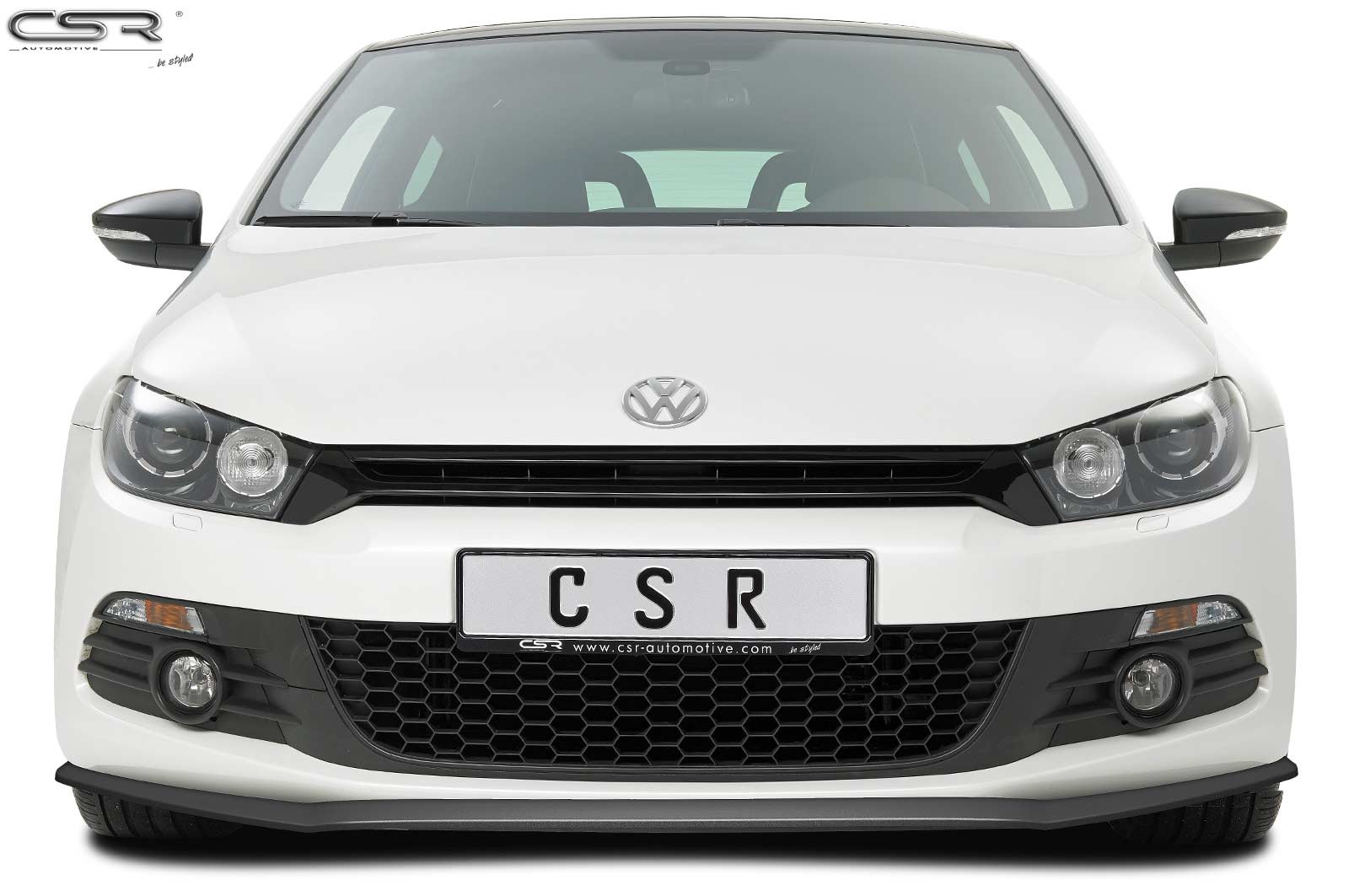 Voorspoiler Volkswagen Scirocco CSR Glans Zwart
