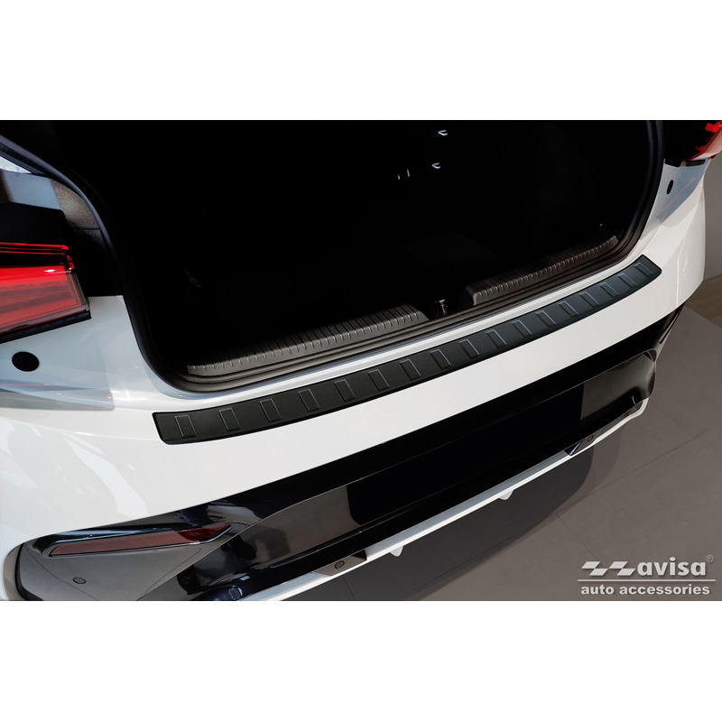 Matt Black Stainless Steel Rear bumper protector  Cupra Born 2021- 'Ribs'