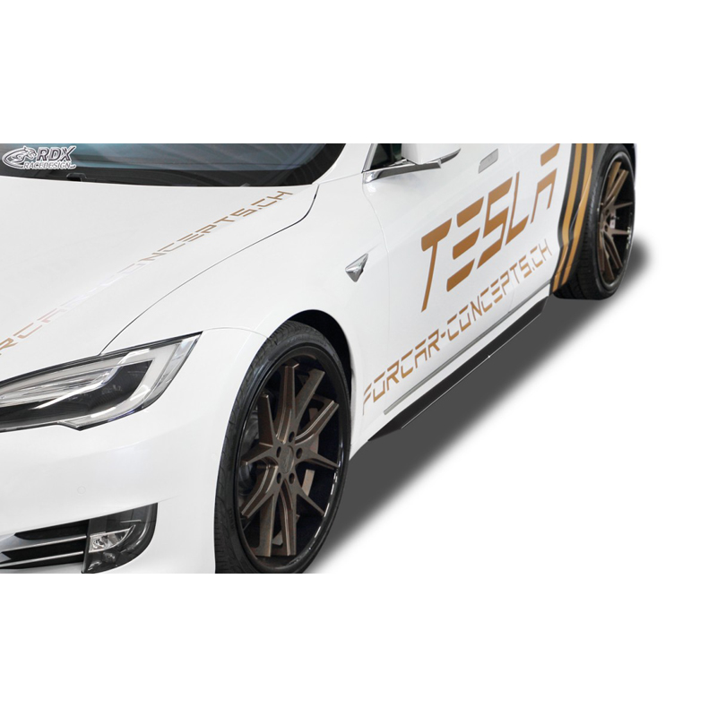 Sideskirts 'Slim'  Tesla Model S 2014-2016 & 2016- (ABS zwart glanzend)