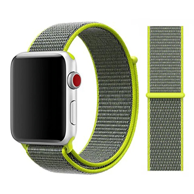 Apple watch nylon loop sport band - Sport Green