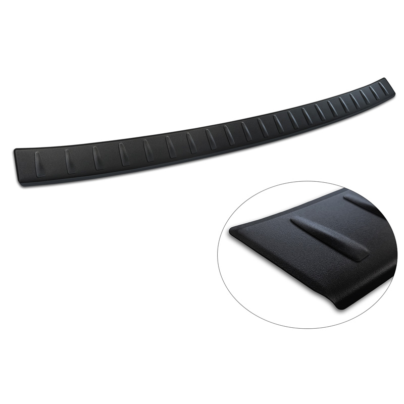 Matt Black Stainless Steel Rear bumper protector  Mercedes GLC II (X254) 2022- 'Ribs'