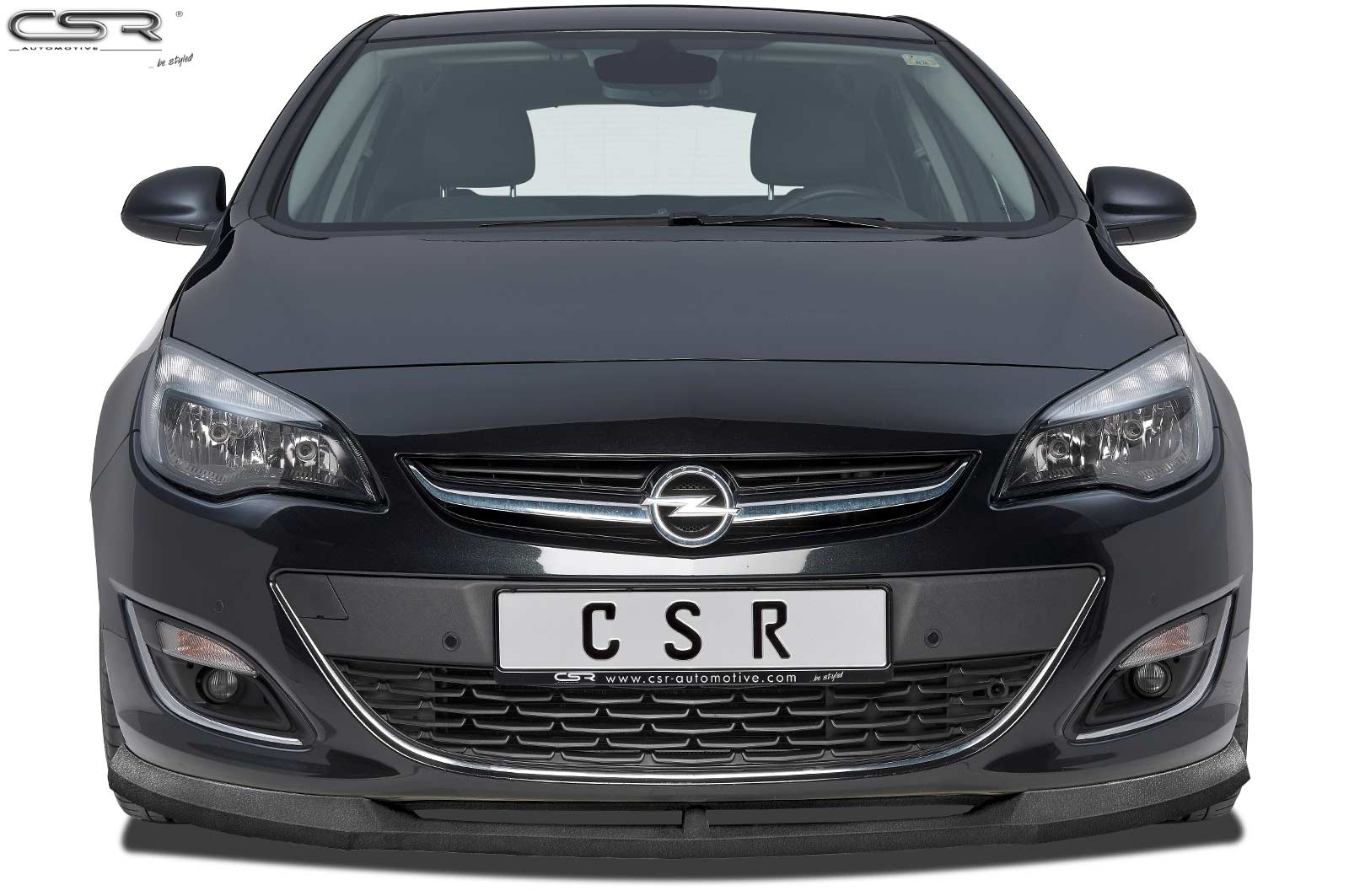 Voorspoiler Opel Astra J Glans Zwart