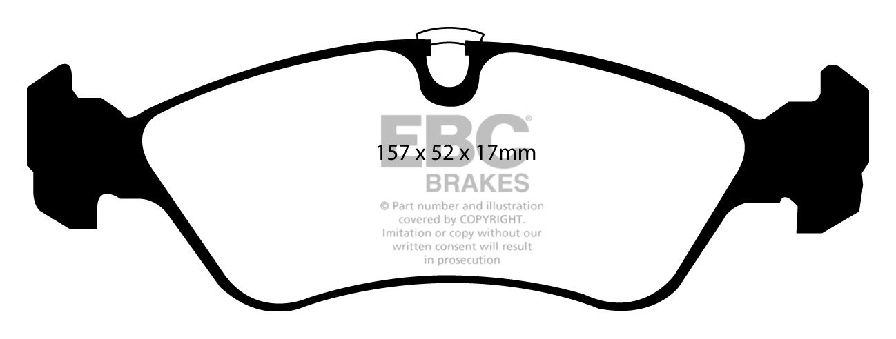EBC Brakes VAUXHALL (OPEL) Astra 2.0 95-98 Remblokken voorzijde