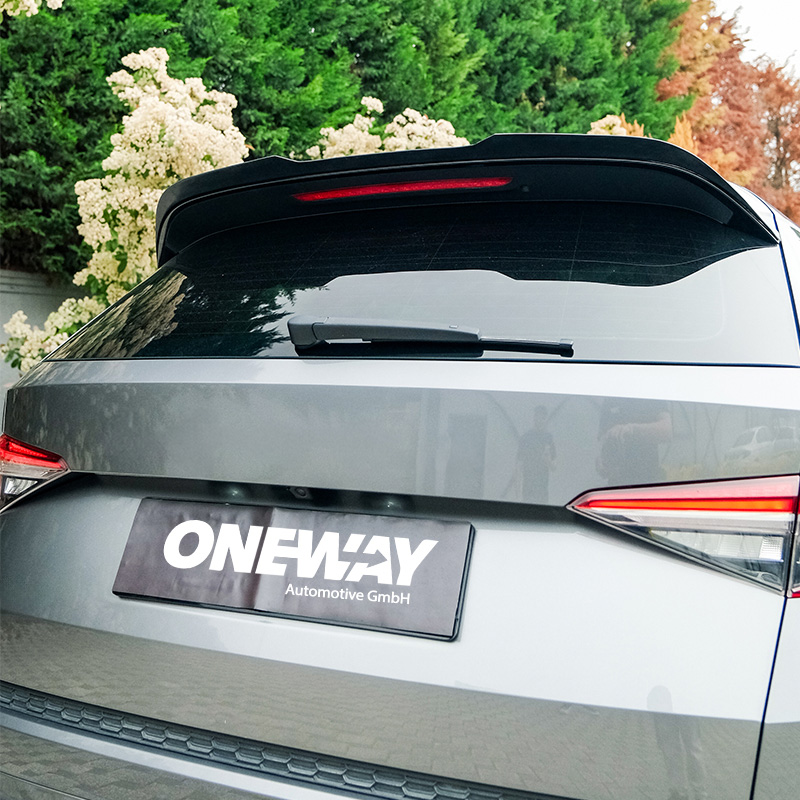 Oneway Roof Spoiler (Cap)  Skoda Kodiaq I (NS7) Facelift 2021-2024 incl. Sportline/RS - Gloss black