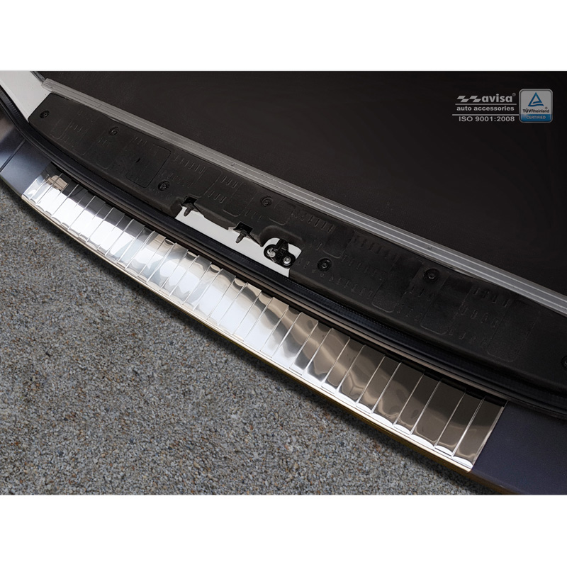Chrome Stainless Steel Rear bumper protector  Volkswagen Crafter & MAN TGE 2017- 'Ribs'