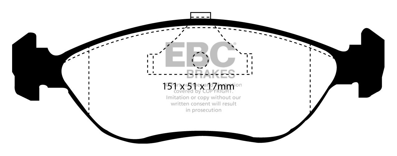 EBC Brakes VOLVO 460 1.9 TD (ABS) 94-98 Remblokken voorzijde