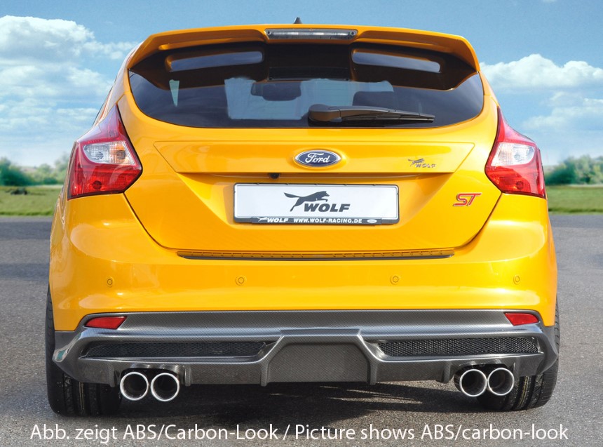 Diffuser Ford Focus 3 ST dubbele uitlaatpijp/gaasinzet links + rechts Rieger