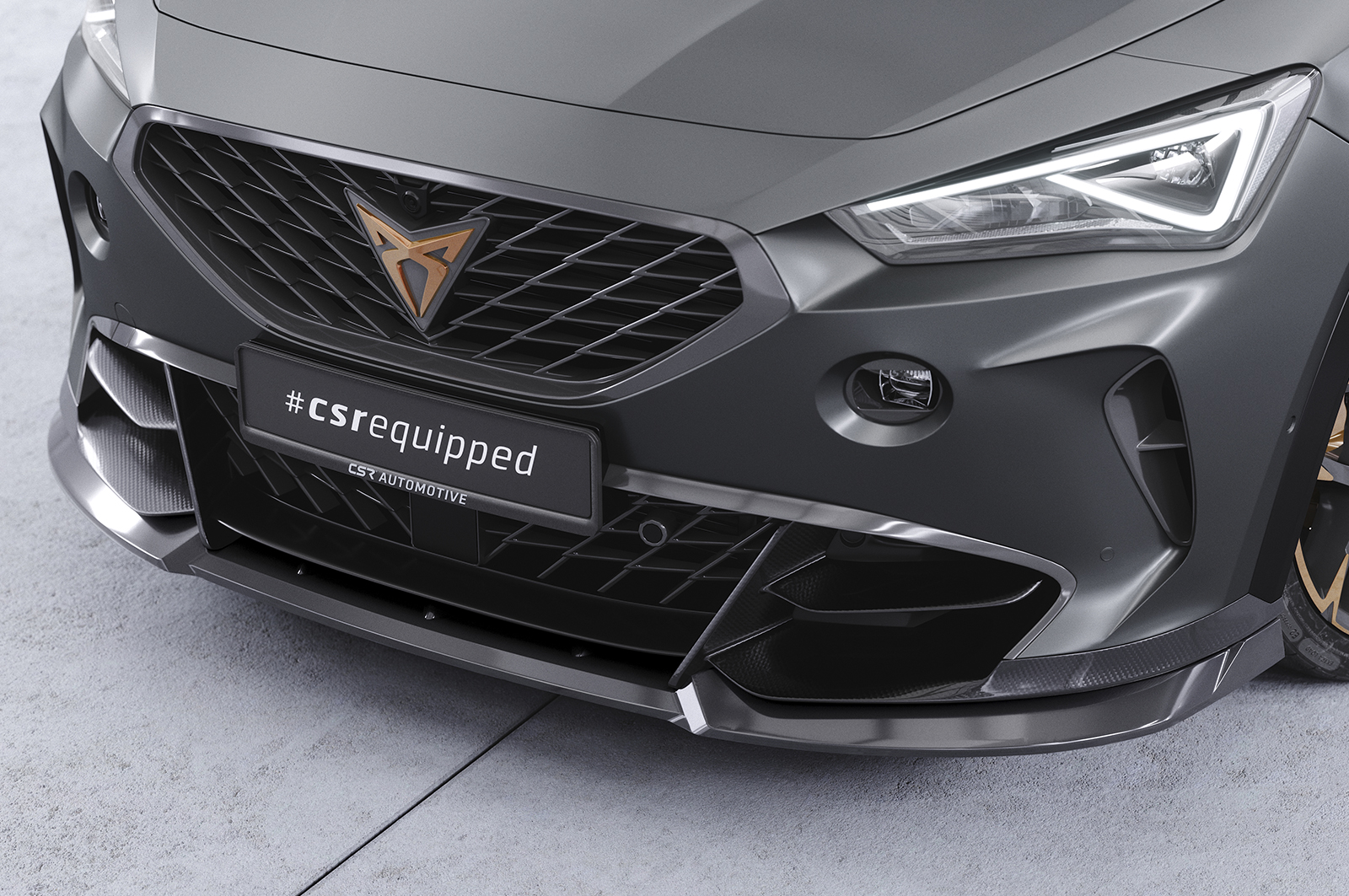 Voorspoiler Cupra Formentor VZ5 CSR Glans Zwart