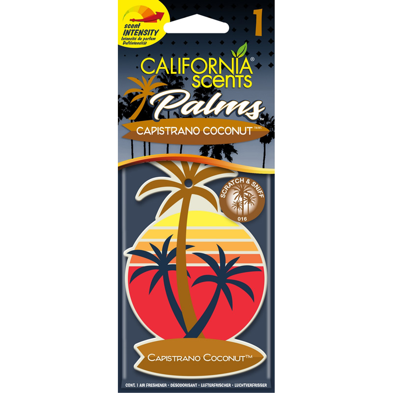 California Scents Palm Tree Air freshener - Capistrano Coconut - 1 piece