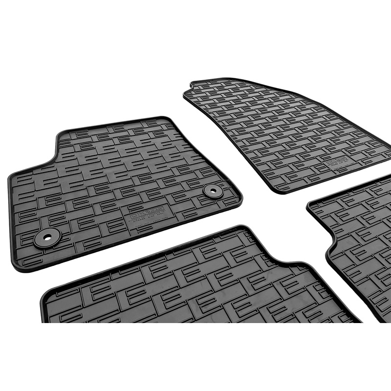Rubber car mats set  Citroën e-C3 IV 2024- (4-pieces + fixing system)
