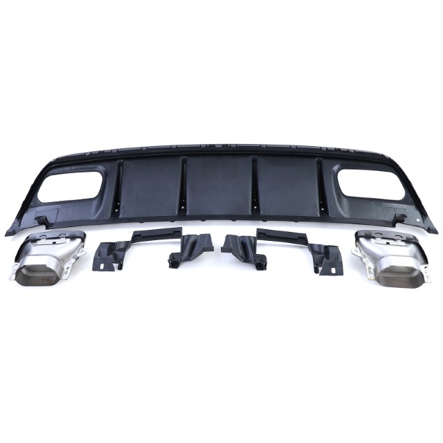 Diffusor Mercedes W176 A45 Edition Glans zwart, zwart Sierstukken