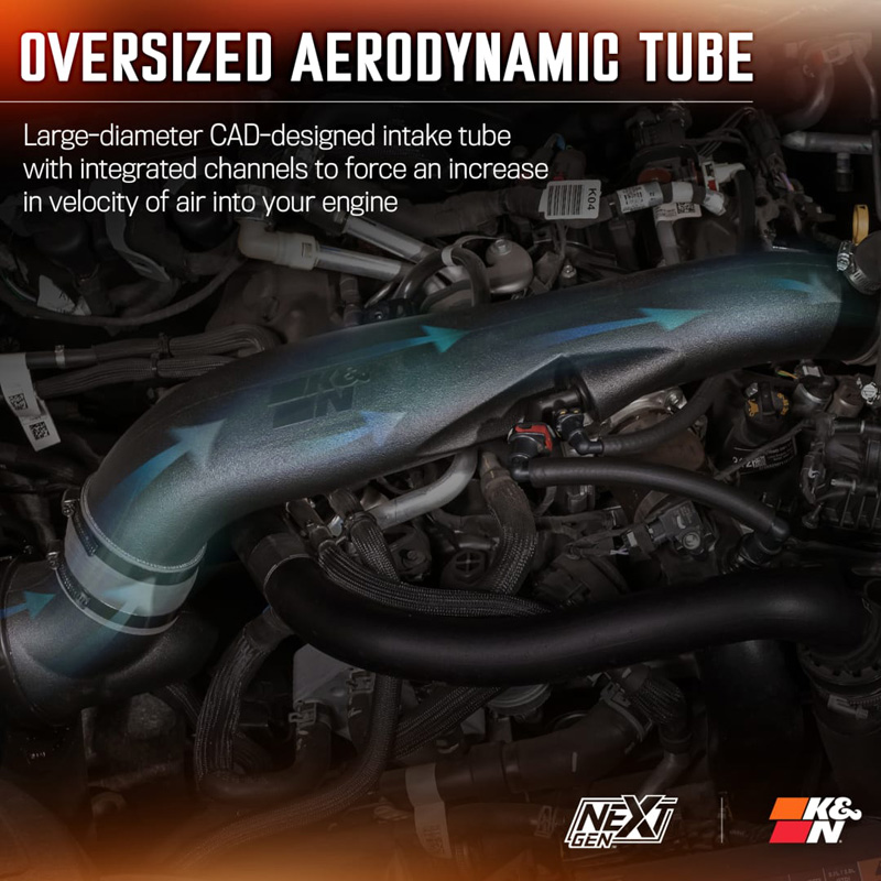 K&N NextGen Cold Air intake  Ford Ranger Raptor 3.0L V6 2024- (50-2628)