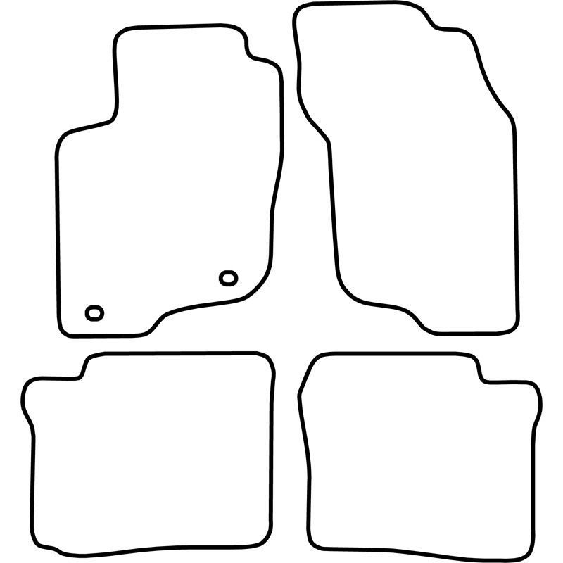 Set velour car mats  Mitsubishi Spacestar 1998-2005