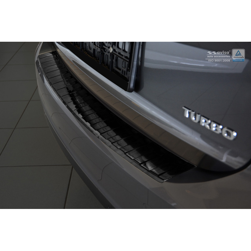 Zwart RVS Achterbumperprotector  Opel Insignia B Sportstourer 2017- & FL 2020- 'Ribs'